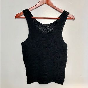 BLK DNM crochet tank